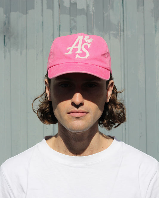 WASHED PINK 6 PANEL CAP