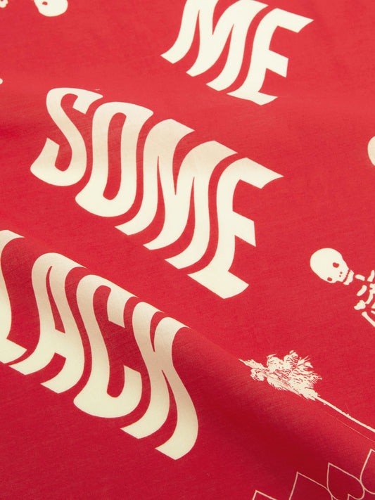 CUT ME SOME SLACK BANDANA - STRAWBERRY RED