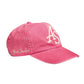 WASHED PINK 6 PANEL CAP