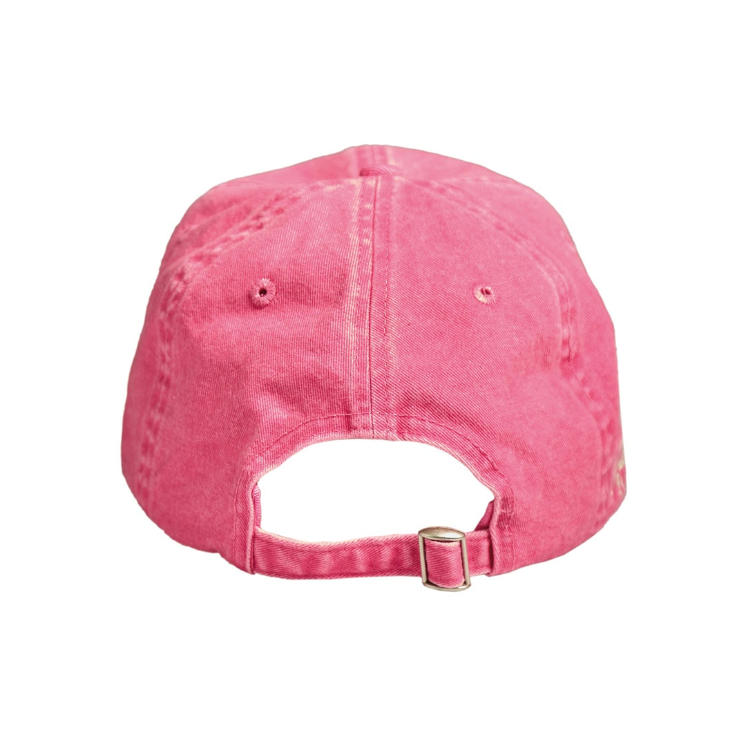 WASHED PINK 6 PANEL CAP