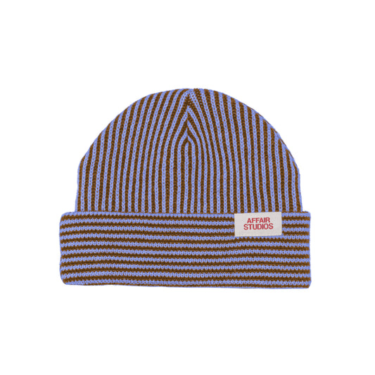 Cornflower Blue/Brown Beanie