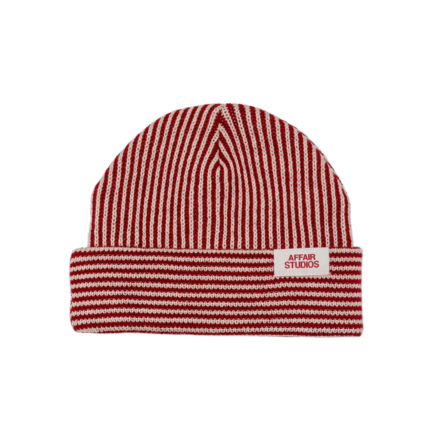 Strawberry Red/Ecru Beanie