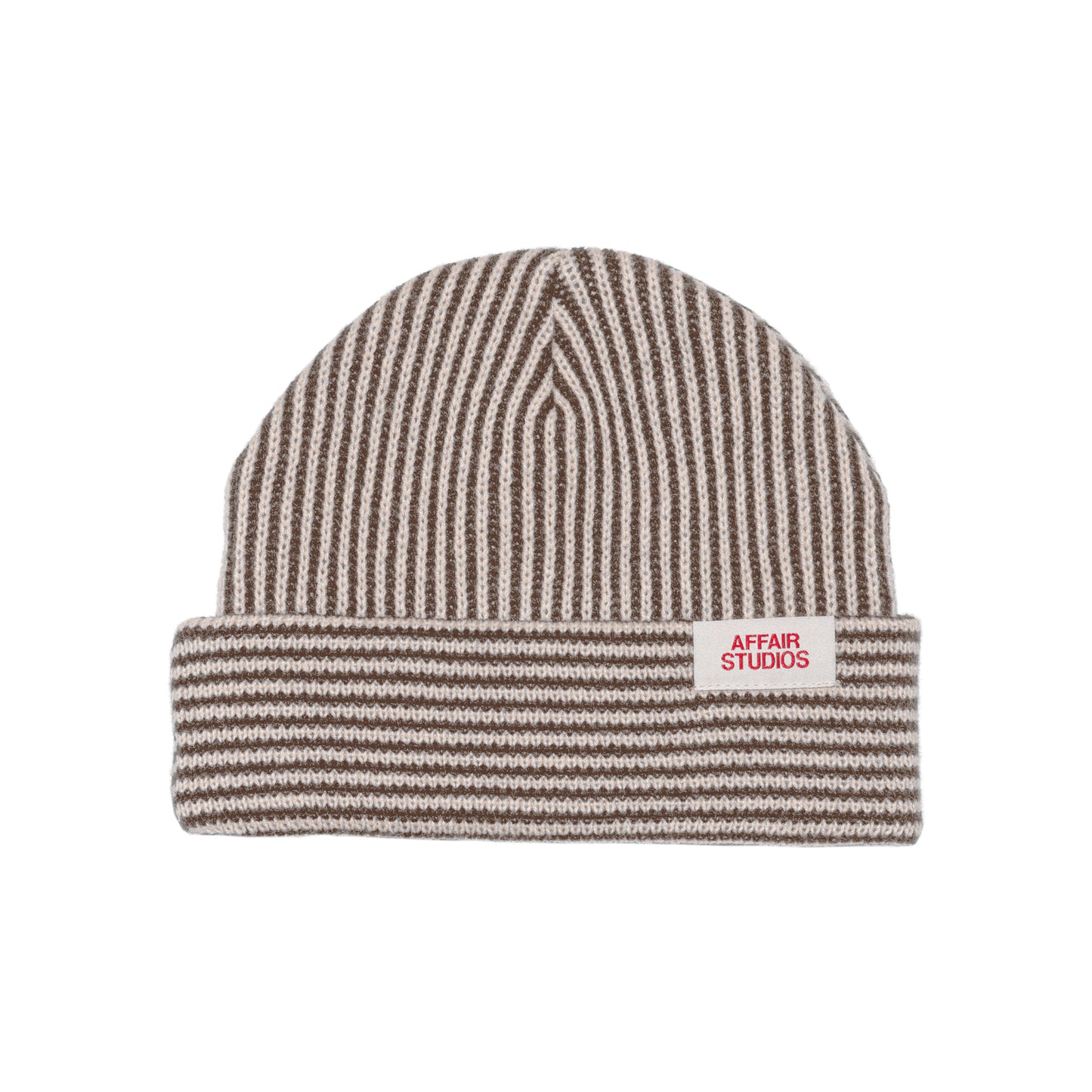 TAUPE/ECRU STRIPY BEANIE