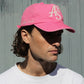 WASHED PINK 6 PANEL CAP