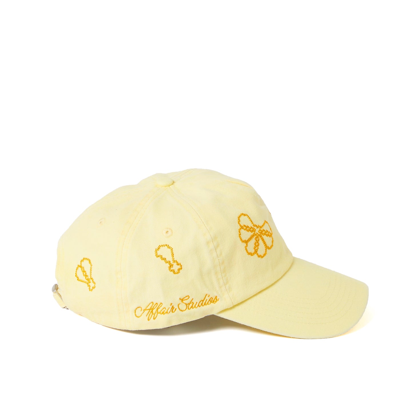 Washed Butter Yellow Unstructured Cap