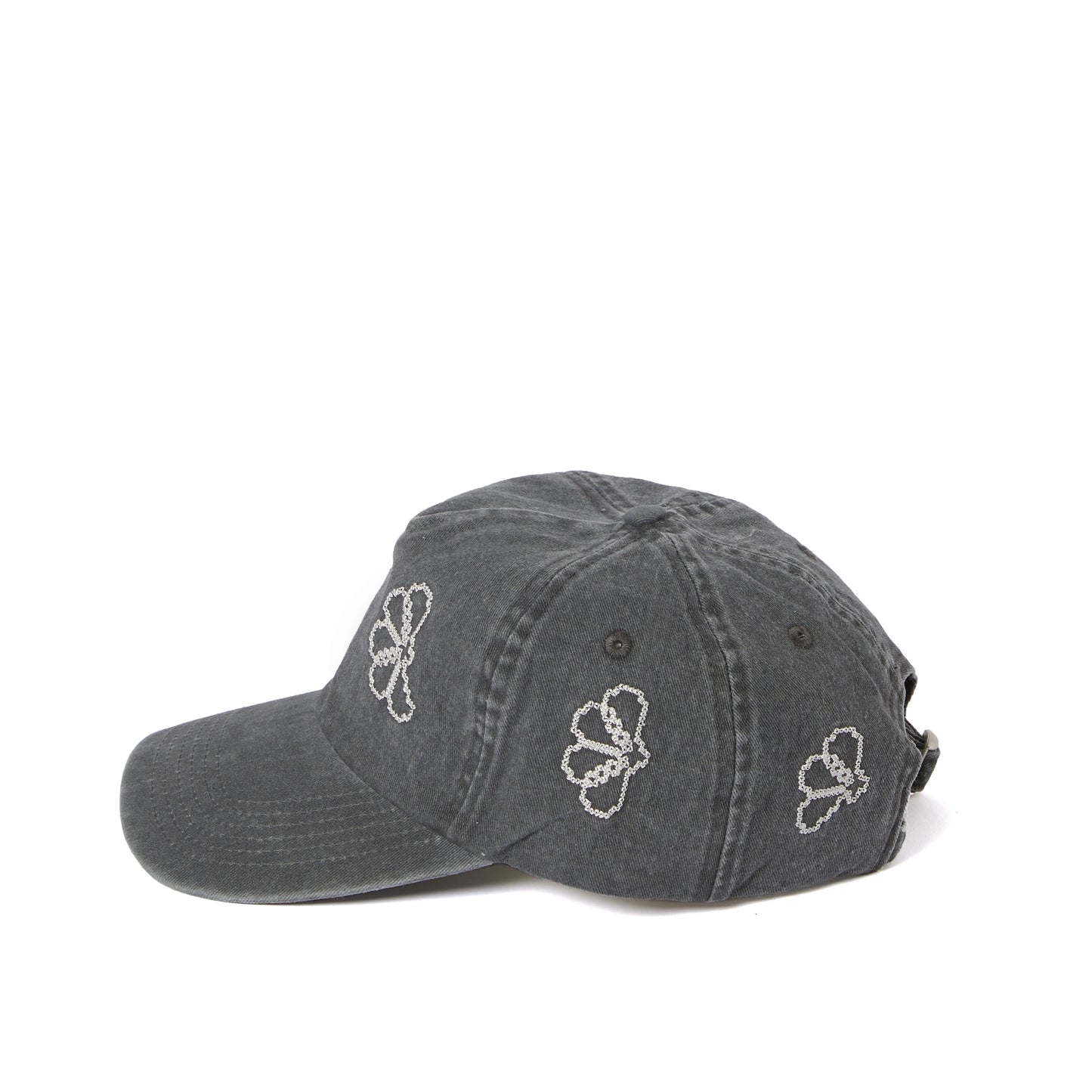 Washed Black Unstructured Cap