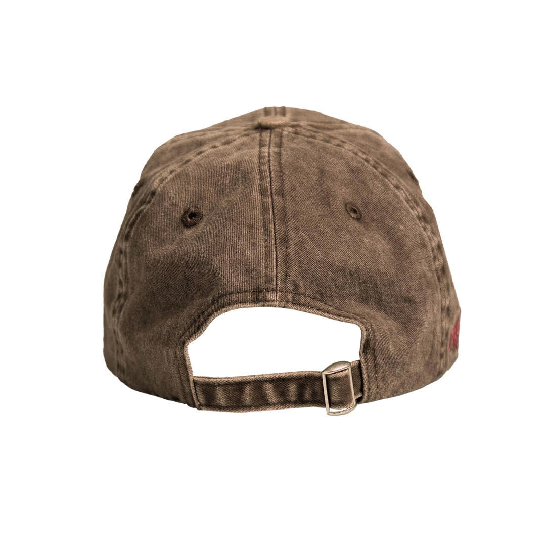 WASHED BROWN 6 PANEL CAP