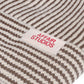 TAUPE/ECRU STRIPY BEANIE