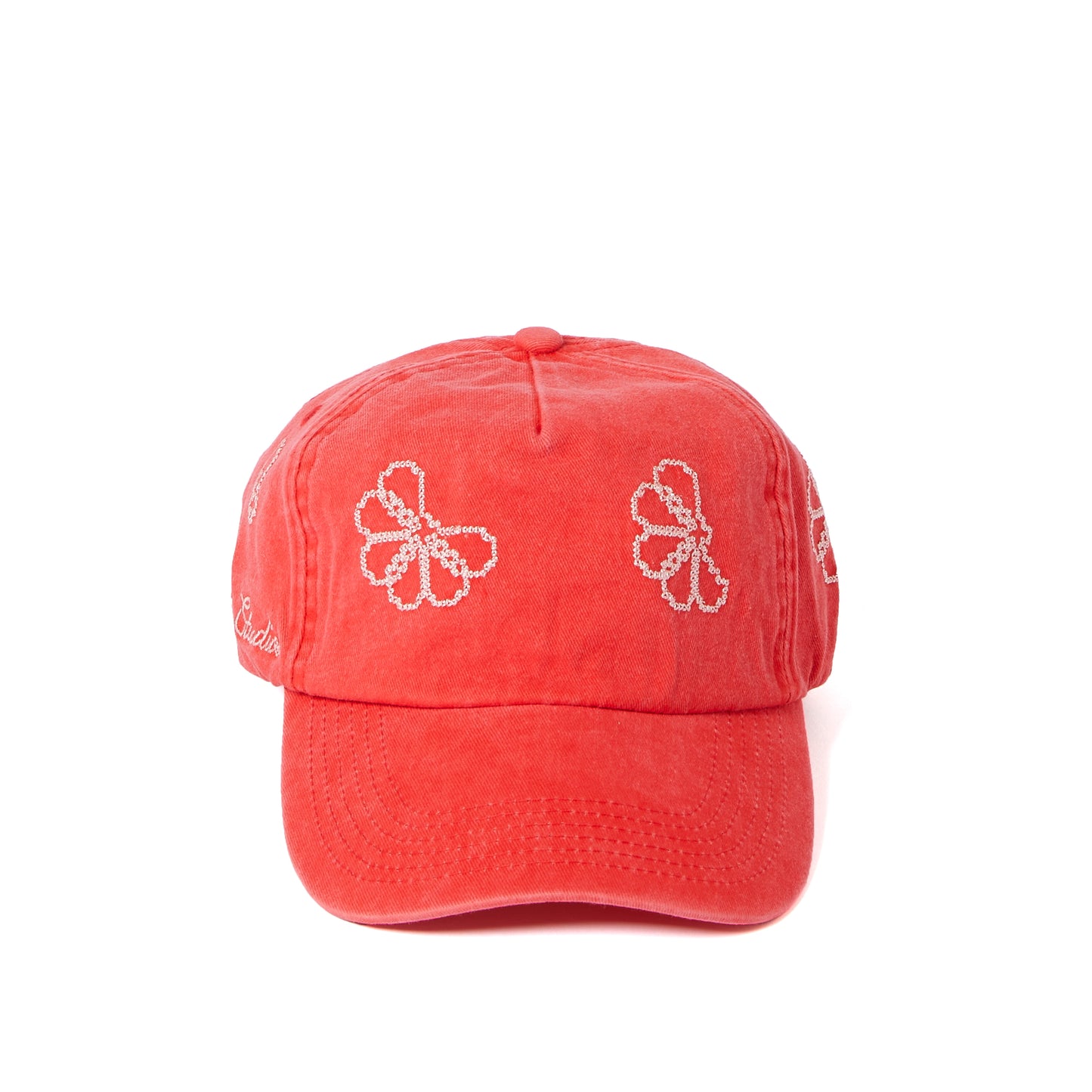 Washed Red Unstructured Cap