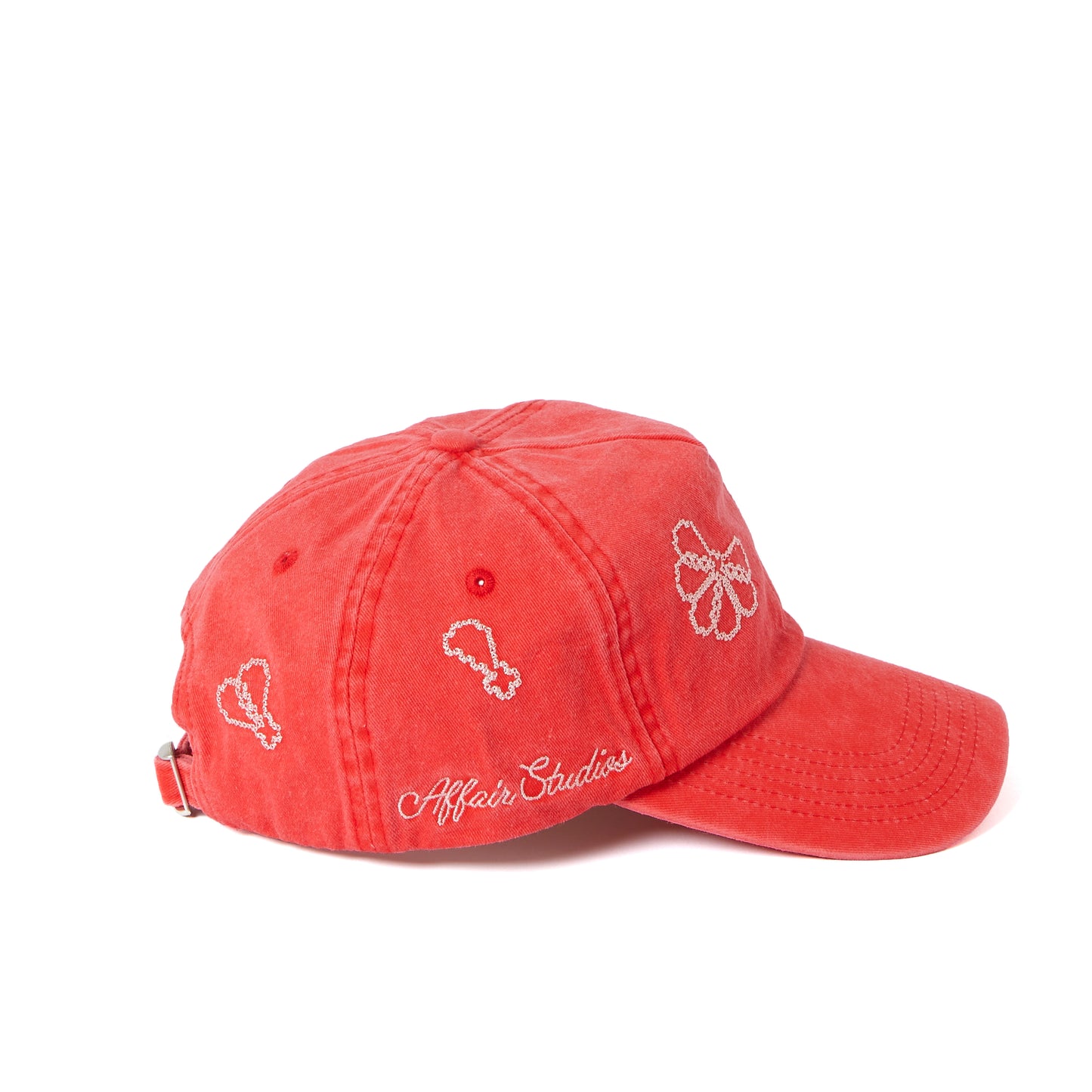 Washed Red Unstructured Cap